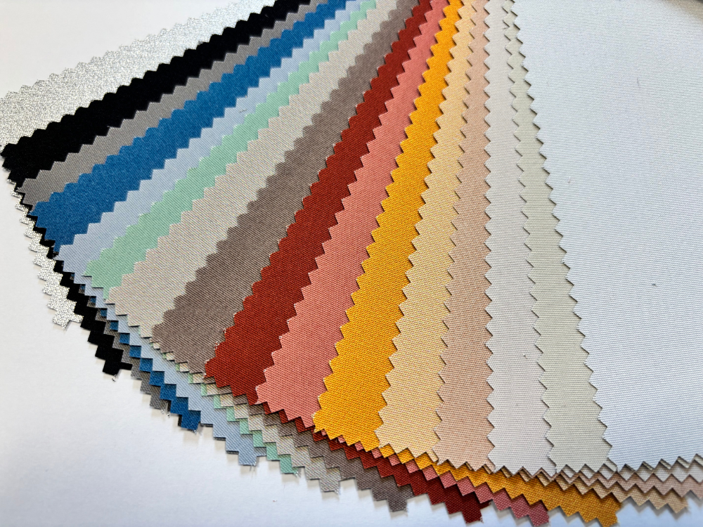 Paleta kolorów tkanin na rolety