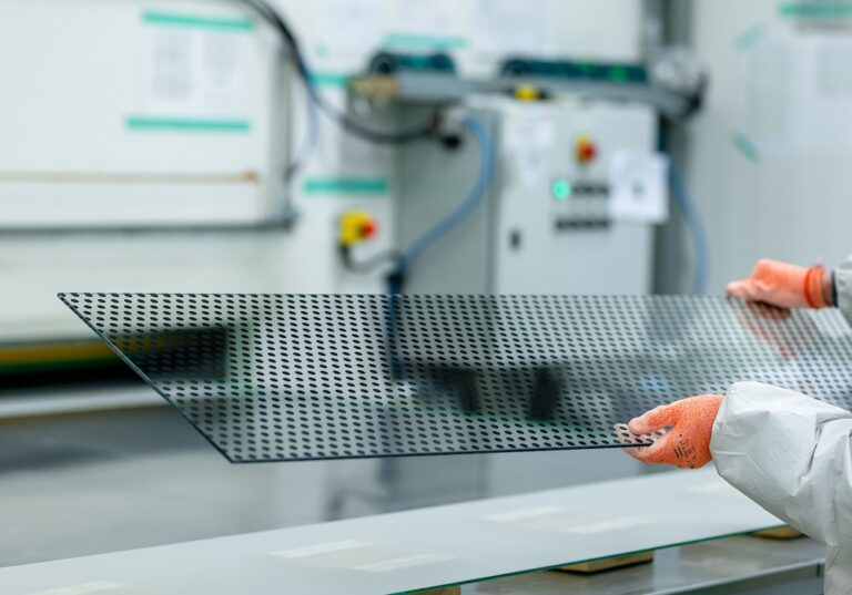 Tafla szkła z nadrukiem ceramicznym