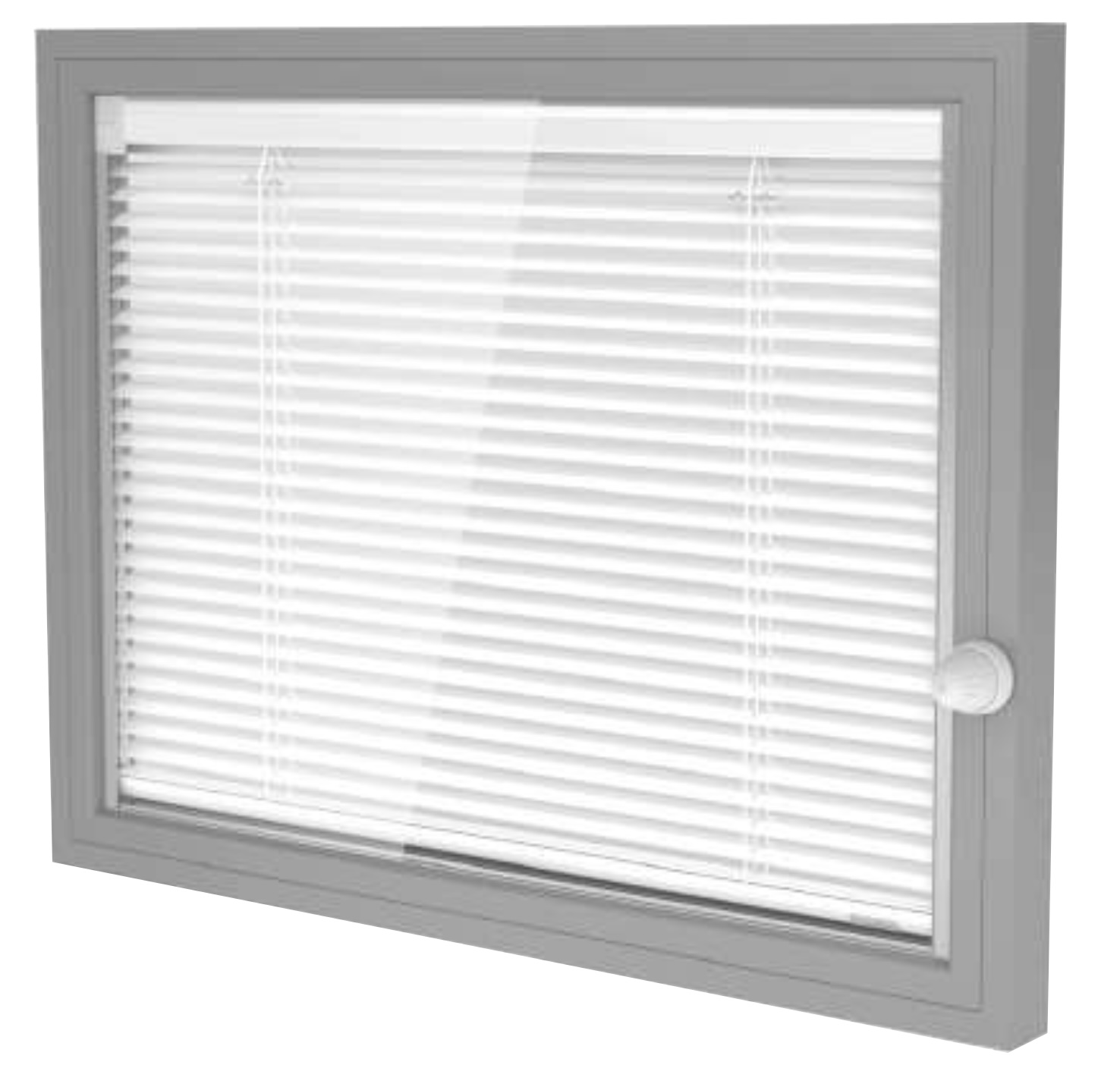 Żaluzje międzyszybowe: system P - pokrętło