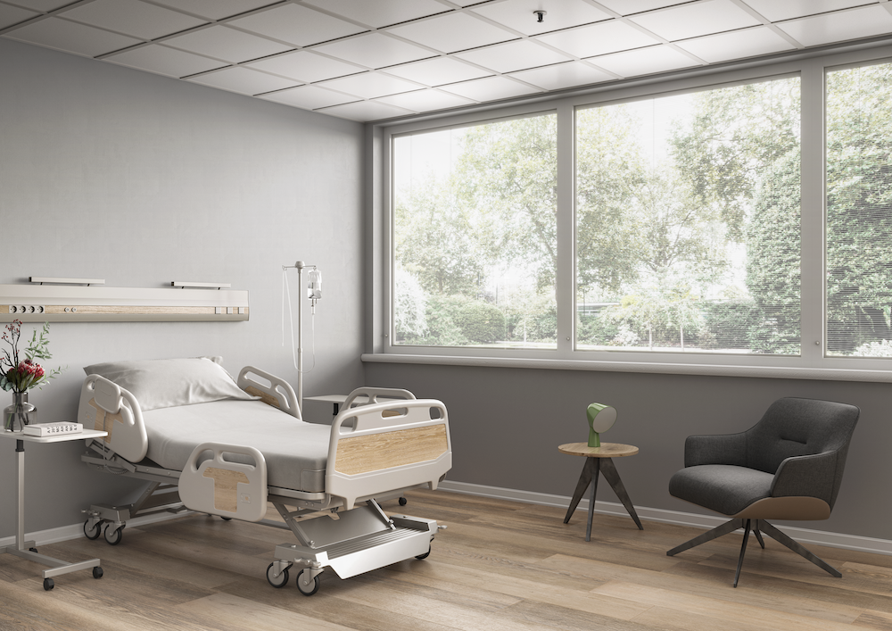 Zastosowanie żaluzji z systemem P w szpitalu