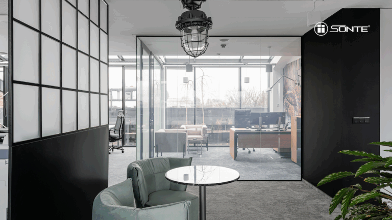 Szkło inteligentne Smart Glass z folią Sonte