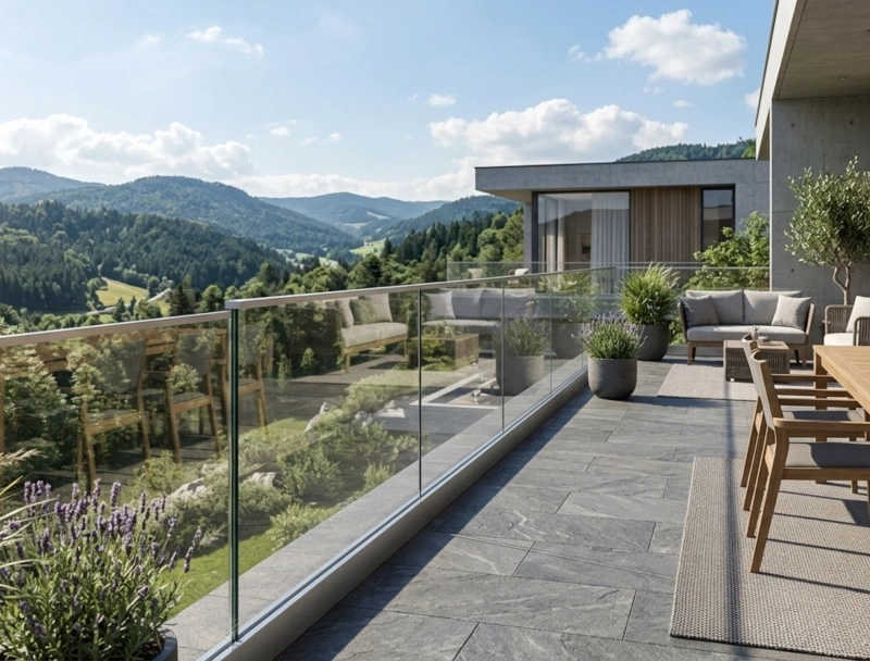 Balustrada tarasowa zewnętrzna