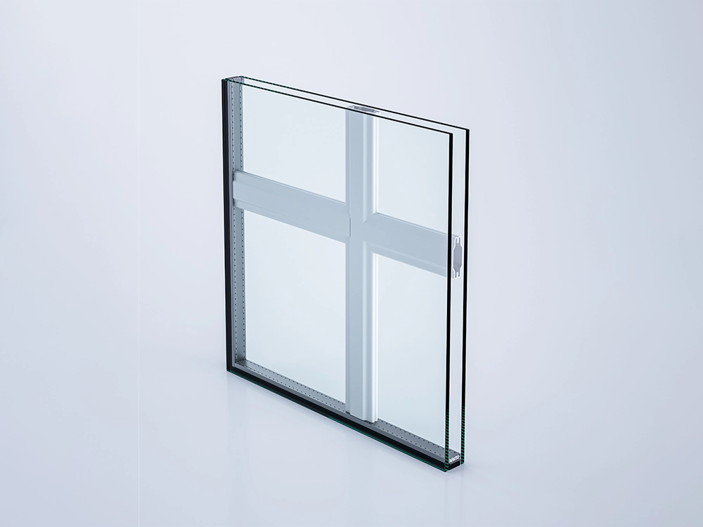 Przekrój szyby zespolonej ze szprosami