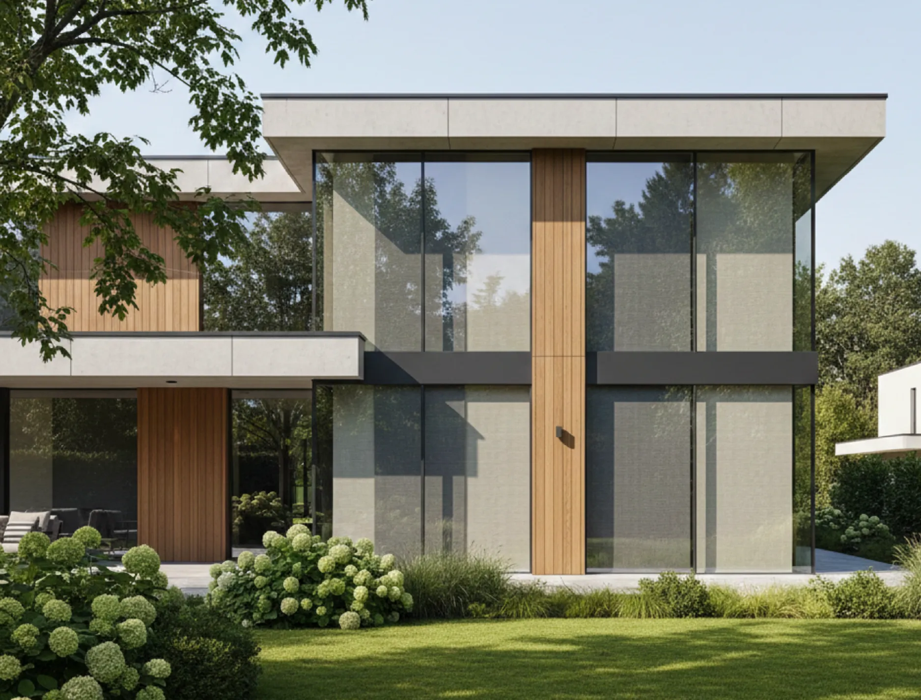 Szyby z żaluzjami w domu