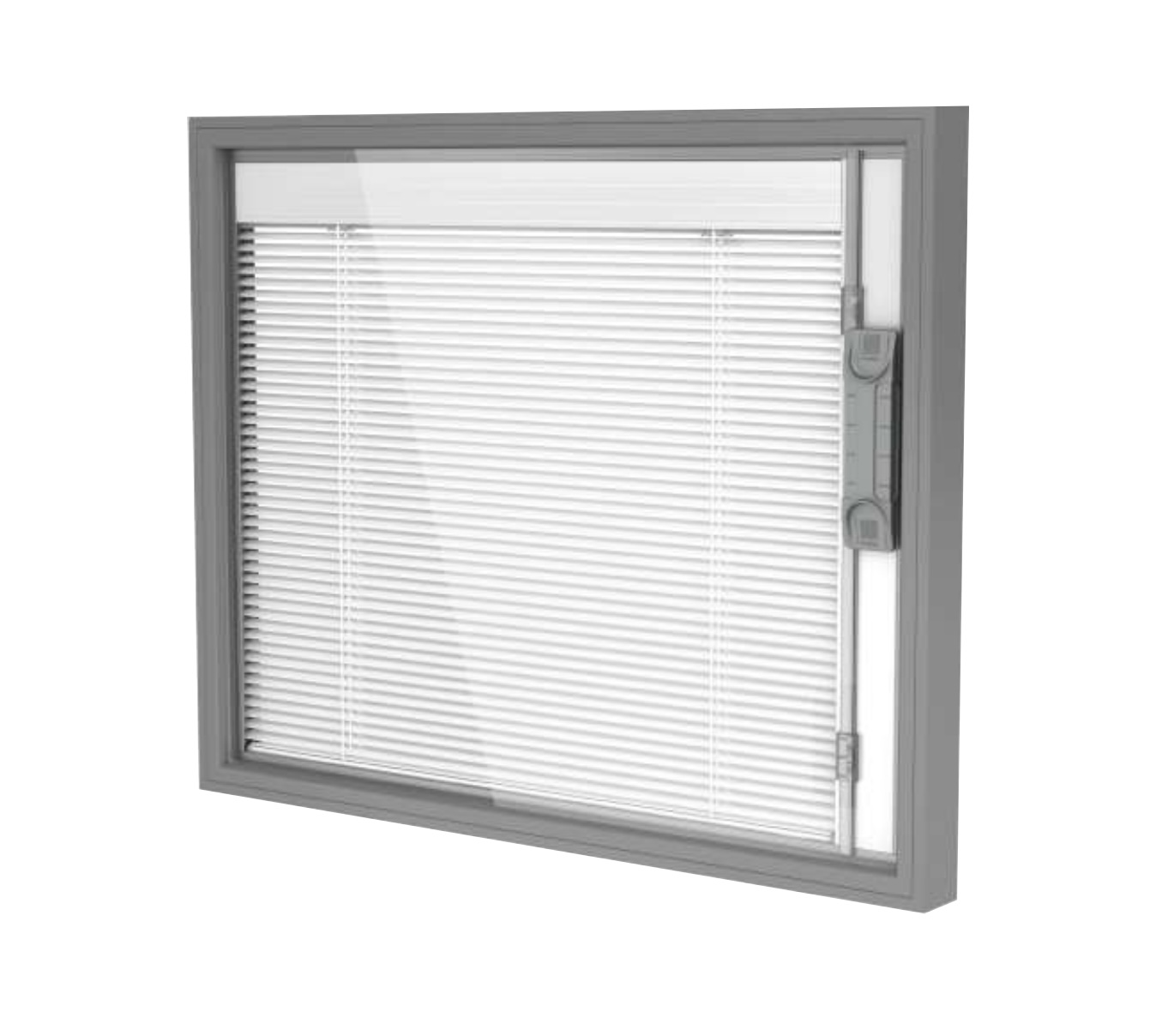 Żaluzje międzyszybowe: system S - suwak